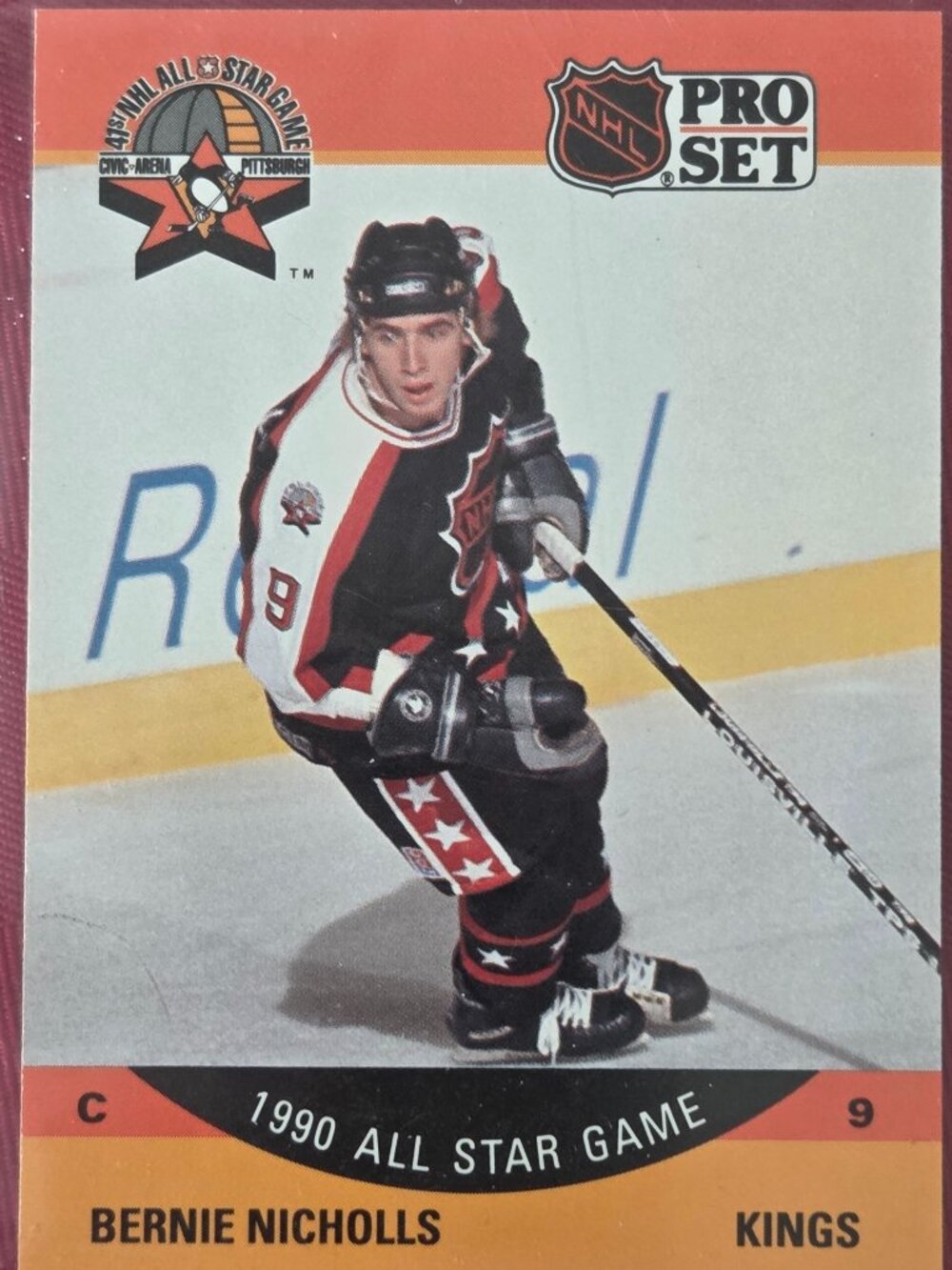 1990 NHL PRO SET, BERNIE NICHOLLS, 1990 ALL STAR GAME HOCKEY CARD, STILL SEALED!